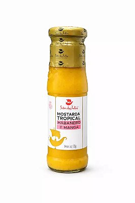 MOSTARDA GOURMET COM HABANERO E MANGA 195g SABOR DAS INDIAS (30ANOS)
