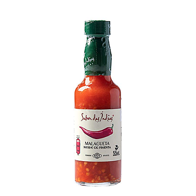 MINI MOLHO DE PIMENTA MALAGUETA 55ML - SABOR DAS INDIAS