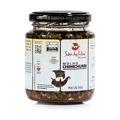 MOLHO CHIMICHURRI 200g SABOR DAS INDIAS (30 ANOS)