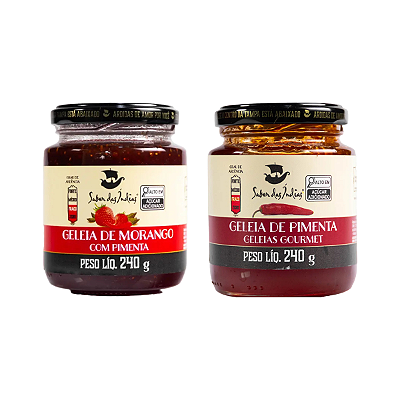GELEIA DE MORANGO GELEIA DE PIMENTA GELEIA PARA CHURRASCO