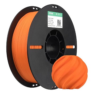 Filamento Impressora 3d Pla Esun Cor Laranja 1,75mm 1kg