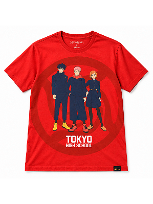 CAMISETA JUJUTSU KAISEN PITICAS OFICIAL COR BORDO