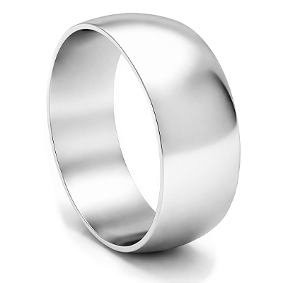 Aliança de Namoro Prata 950 Masculina 6,8mm Unidade | ALI131
