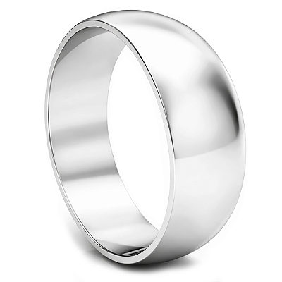 Aliança de Namoro Prata 950 Feminina 5,8mm Unidade | ALI132