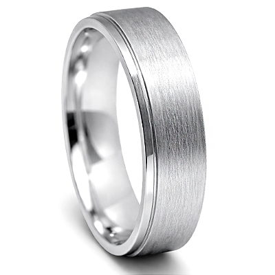 Aliança de Namoro Prata 950 Feminina 5,0mm Unidade | ALI169