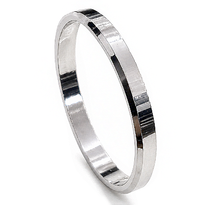 Aliança de Namoro Prata 950 Masculina 3,0mm Unidade | ALI209