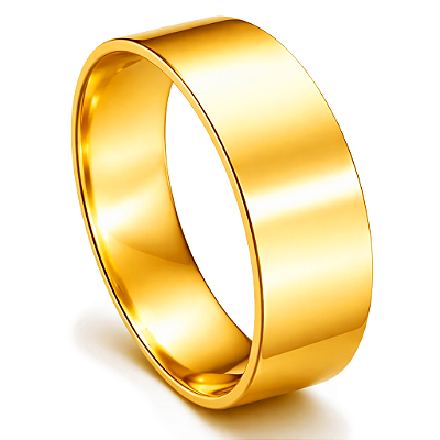 Par de Alianças Ouro 18k Quadrada 6,5mm | ALI09OA