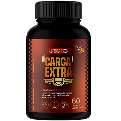 Suplemento Energetico CARGA EXTRA 60 CAPS 500 MG