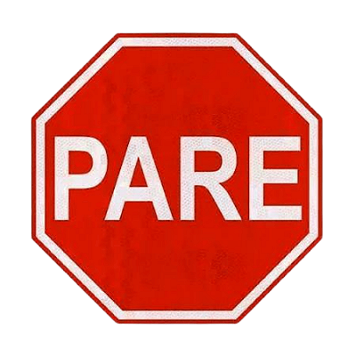 Placa R-1 Parada Obrigatória