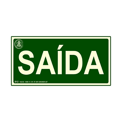 Placa PVC S12 Saída
