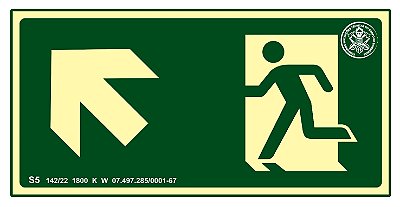 Placa S5 - "Acima à Esquerda"