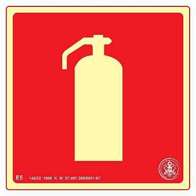 Placa E5 "Extintor"