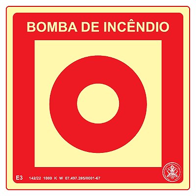 Placa E3 "Bomba de Incêndio"