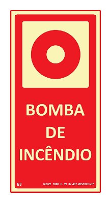 Placa E3 "Bomba de Incêndio"