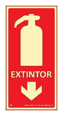 Placa E5 "Extintor"