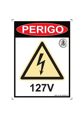 Placa Aviso Voltagem Elétrica