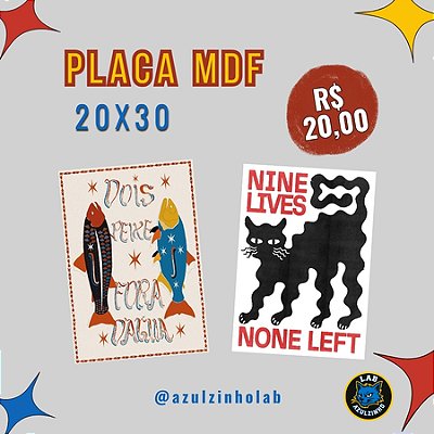 Placas Decorativas em MDF