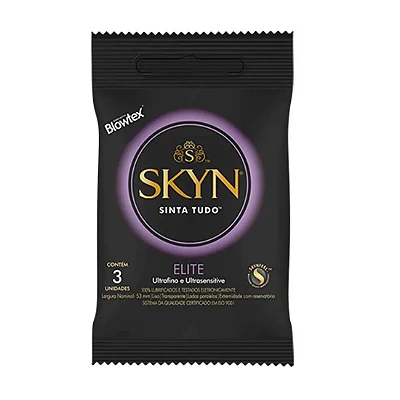 PRESERVATIVOS SKYN ELITE ULTRAFINO E ULTRASENSITIVE