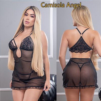 CAMISOLA ANGEL - PRETO