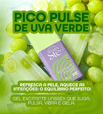 Pico Pulse Uva Verde - Gel Suga e Vibra Extra Forte
