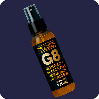 Removedor Megahair Fita Adesiva G8 Com 120ml