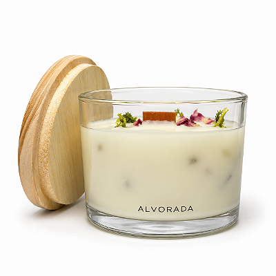 Vela Alvorada - Flor de Lótus & Menta