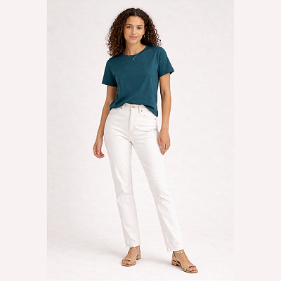 Blusa Azure Básica Feminina Algodão