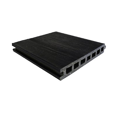 Assoalho Com Encaixe Preto 220x32mm - 3 Metros In Brasil