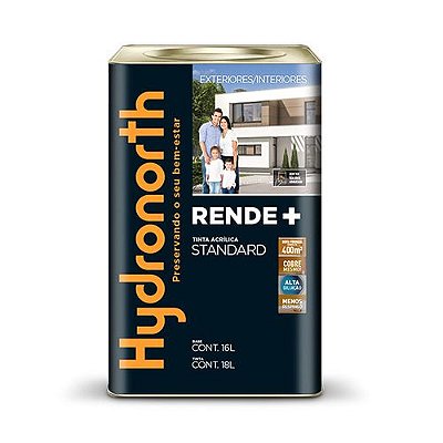 Tinta Acrílica Standard Rende+ 18L hydronorth