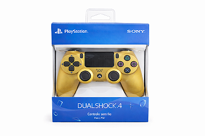 DUALSHOCK 4 DOURADO - COMPATÍVEL - PS4