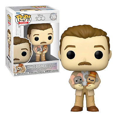 FUNKO POP!: ICONS - DISNEY 100 - WALT DISNEY AND DUMBO E TIMOTHY PLUSH #76