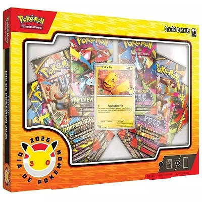 CARTAS POKEMON (BOX) - COLEÇAO DIA DE POKEMON 2026 (ORIGINAL)