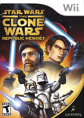 STAR WARS: THE CLONE WARS REPUBLIC HEROES - NINTENDO WII - SEMINOVO