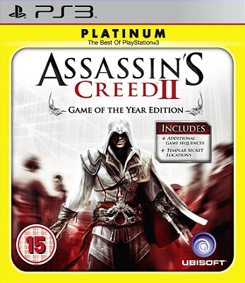 ASSASSIN´S CREED II - PLATINUM - PS3 - SEMINOVO