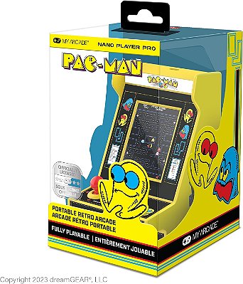 PORTATIL MINI ARCADE RETRO PAC-MAN NANO PLAYER PRO - NOVO/LACRADO