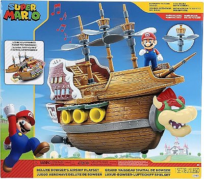 SUPER MARIO - DELUXE BOWSER SHIP PLAYSET - LACRADO