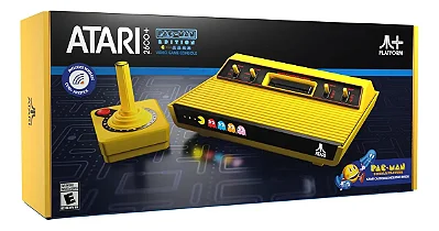 CONSOLE ATARI 2600+ PAC-MAN EDITION VIDEO GAME CONSOLE - NOVO /LACRADO