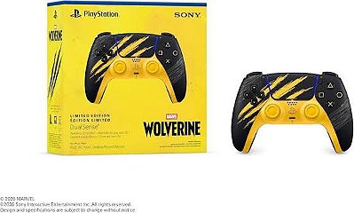 DUALSENSE EDIÇAO LIMITADA MARVEL´S WOLVERINE ( BATTLE YELLOW) -LACRADO