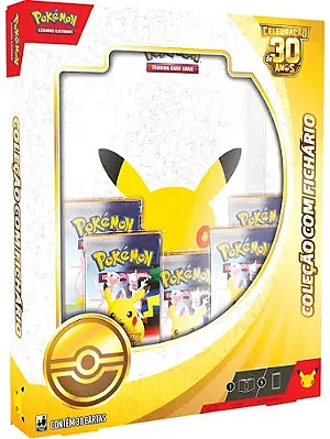 BOX: POKEMON ESTAMPAS ILUSTRADAS - COLEÇÃO COM FICHÁRIO - CELEBRAÇAO DE 30 ANOS - LACRADO