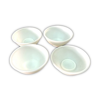 Cuia de Silicone Branca Média - Flexível e Resistente