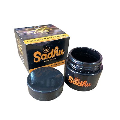 Pote Hermético Sadhu Black 60ml - Vedação Total e Espaço Extra
