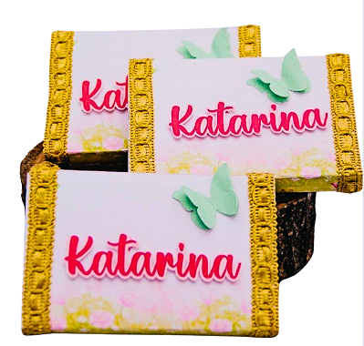 PORTA KIT KAT SUPER LUXO PERSONALIZADA