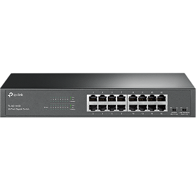 Switch TP-Link 16 Portas Gigabit para Rack e Mesa TL-SG1016D