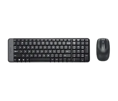 Kit Mouse e Teclado Logitech sem fio Preto - MK220