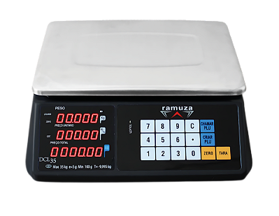 Balança Computadora LED Touch 35kg x 5g + RS232