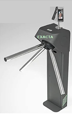 Catraca Exacta STD leitor facial 5.000 faces + Leitor QR Code + Leitor de Cartão de Proximidade RFID