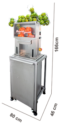 Maquina analógica alimentador manual modelo mesa com cesto sem raspador