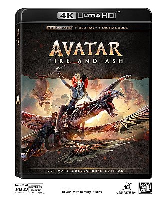 Avatar: Fogo e Cinzas [4K UHD + Blu-ray, 2025]