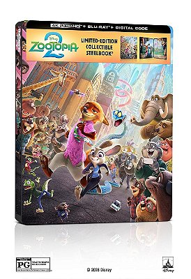 Zootopia 2 – Steelbook (4K UHD + Blu-ray, 2025) - Pronta entrega