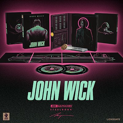John Wick: De Volta ao Jogo Titans of Cult - Steelbook (4K UHD + Blu-ray,2014)
